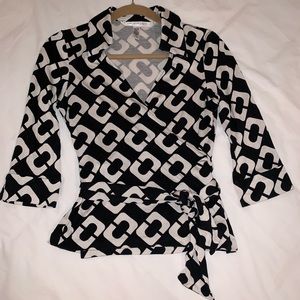 Diane von Furstenberg wrap shirt